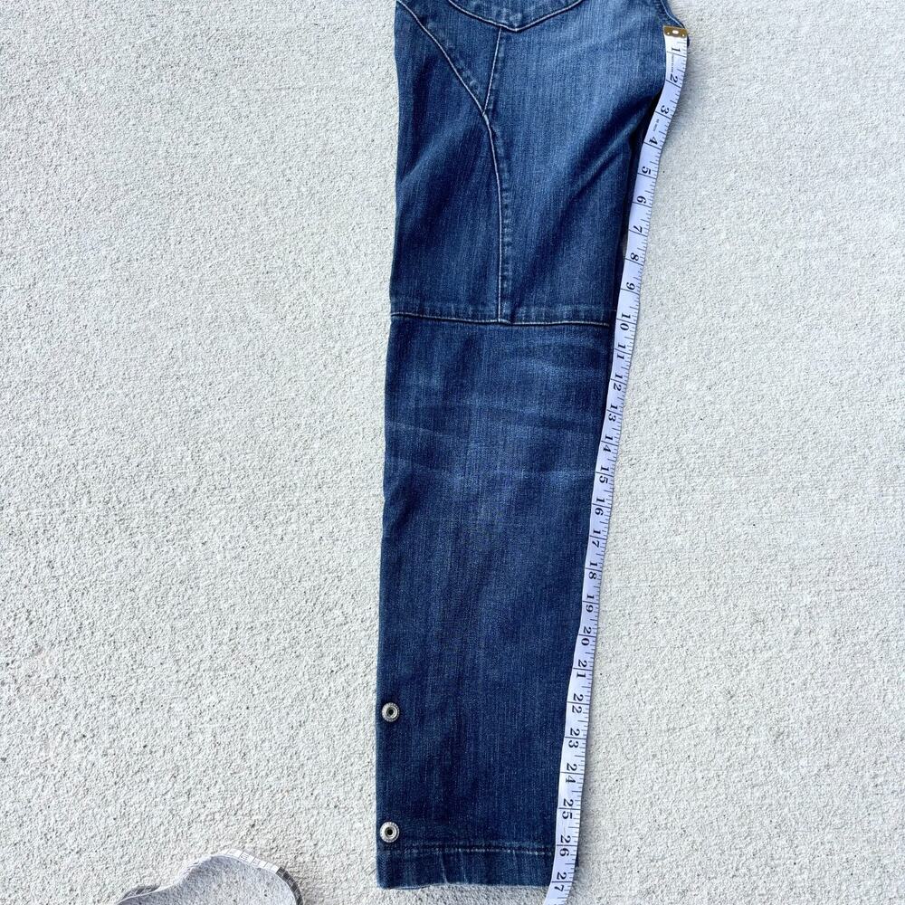 Zadig & Voltaire Evron Brut Rivet Blue Dark Wash Jeans Womens 26 Ankle Zip - Picture 15 of 15